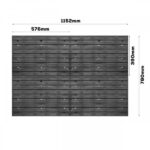 Stena na náradie 1152×780 mm – 30 uzatvárteľných boxov s držiakmi - Image 5