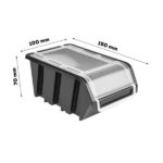 Stena na náradie 1152×780 mm – 30 uzatvárteľných boxov s držiakmi - Image 6