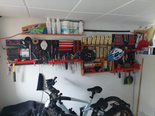 Stena na náradie 1560×780 mm – 47 boxov s držiakmi - organizér do dielne photo review