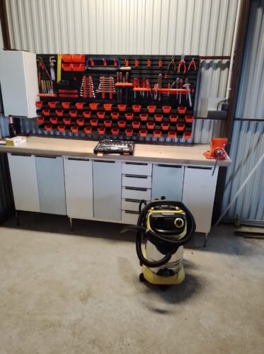 Stena na náradie 1560×780 mm – 47 boxov s držiakmi - organizér do dielne photo review